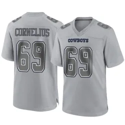 Men's Ajani Cornelius Dallas Cowboys No.69 Game Atmosphere Fashion Jersey - Gray