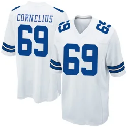 Men's Ajani Cornelius Dallas Cowboys No.69 Game Jersey - White