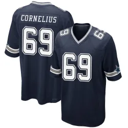 Men's Ajani Cornelius Dallas Cowboys No.69 Game Team Color Jersey - Navy