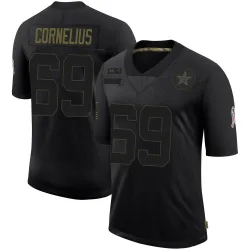 Men's Ajani Cornelius Dallas Cowboys No.69 Limited 2020 Salute To Service Jersey - Black
