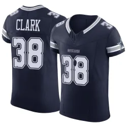 Men's Alijah Clark Dallas Cowboys No.38 Elite Vapor F.U.S.E. Jersey - Navy
