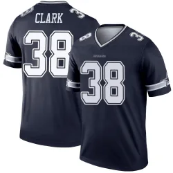 Men's Alijah Clark Dallas Cowboys No.38 Legend Jersey - Navy