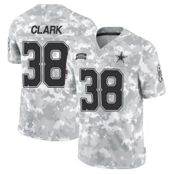 Men's Alijah Clark Dallas Cowboys No.38 Limited 2024 Salute to Service Jersey - Arctic Camo