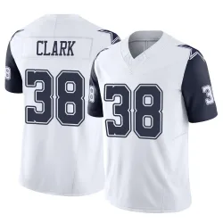 Men's Alijah Clark Dallas Cowboys No.38 Limited 2nd Alternate Vapor F.U.S.E. Jersey - White