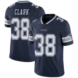 Men's Alijah Clark Dallas Cowboys No.38 Limited Team Color Vapor Untouchable Jersey - Navy