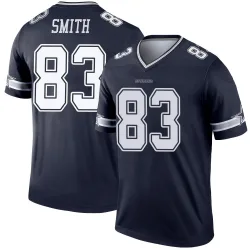 Men's Anthony Smith Dallas Cowboys No.83 Legend Jersey - Navy