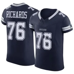 Men's Asim Richards Dallas Cowboys No.76 Elite Vapor F.U.S.E. Jersey - Navy