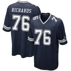Men's Asim Richards Dallas Cowboys No.76 Game Team Color Jersey - Navy