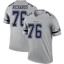 Men's Asim Richards Dallas Cowboys No.76 Legend Inverted Jersey - Gray