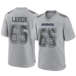 Men's Austin Larkin Dallas Cowboys No.65 Game Atmosphere Fashion Jersey - Gray