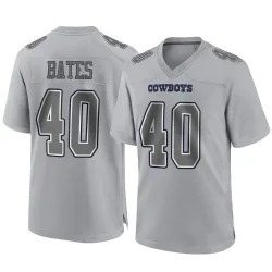Men's Bill Bates Dallas Cowboys No.40 Game Atmosphere Fashion Jersey - Gray