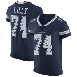 Men's Bob Lilly Dallas Cowboys No.74 Elite Team Color Vapor Untouchable Jersey - Navy
