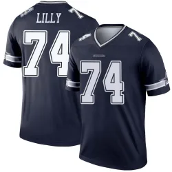Men's Bob Lilly Dallas Cowboys No.74 Legend Jersey - Navy