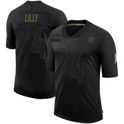 Men's Bob Lilly Dallas Cowboys No.74 Limited 2020 Salute To Service Jersey - Black