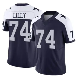 Men's Bob Lilly Dallas Cowboys No.74 Limited Alternate Vapor F.U.S.E. Jersey - Navy