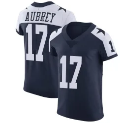 Men's Brandon Aubrey Dallas Cowboys No.17 Elite Alternate Vapor Untouchable Jersey - Navy