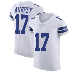 Men's Brandon Aubrey Dallas Cowboys No.17 Elite Vapor Untouchable Jersey - White