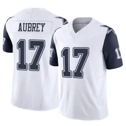 Men's Brandon Aubrey Dallas Cowboys No.17 Limited 2nd Alternate Vapor F.U.S.E. Jersey - White