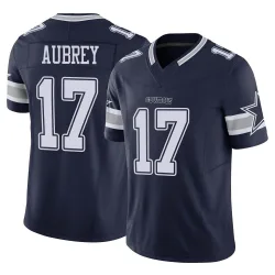 Men's Brandon Aubrey Dallas Cowboys No.17 Limited Vapor F.U.S.E. Jersey - Navy
