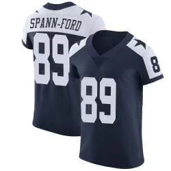 Men's Brevyn Spann-Ford Dallas Cowboys No.89 Elite Alternate Vapor Untouchable Jersey - Navy