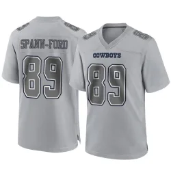 Men's Brevyn Spann-Ford Dallas Cowboys No.89 Game Atmosphere Fashion Jersey - Gray