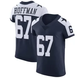Men's Brock Hoffman Dallas Cowboys No.67 Elite Alternate Vapor Untouchable Jersey - Navy