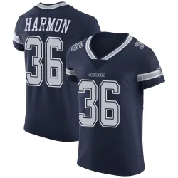 Men's Bruce Harmon Dallas Cowboys No.36 Elite Team Color Vapor Untouchable Jersey - Navy