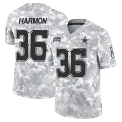 Men's Bruce Harmon Dallas Cowboys No.36 Limited 2024 Salute to Service Jersey - Arctic Camo