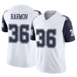 Men's Bruce Harmon Dallas Cowboys No.36 Limited 2nd Alternate Vapor F.U.S.E. Jersey - White