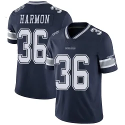 Men's Bruce Harmon Dallas Cowboys No.36 Limited Team Color Vapor Untouchable Jersey - Navy