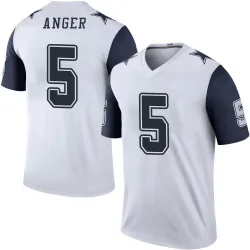 Men's Bryan Anger Dallas Cowboys No.5 Legend Color Rush Jersey - White