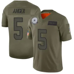Men's Bryan Anger Dallas Cowboys No.5 Limited 2019 Salute to Service Jersey - Camo