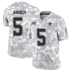 Men's Bryan Anger Dallas Cowboys No.5 Limited 2024 Salute to Service Jersey - Arctic Camo