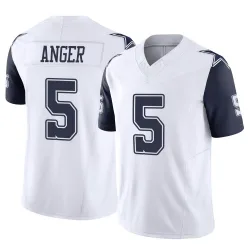Men's Bryan Anger Dallas Cowboys No.5 Limited 2nd Alternate Vapor F.U.S.E. Jersey - White