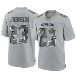 Men's Buddy Johnson Dallas Cowboys No.23 Game Atmosphere Fashion Jersey - Gray