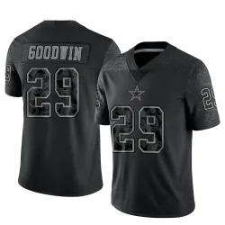 Men's C.J. Goodwin Dallas Cowboys No.29 Limited Reflective Jersey - Black