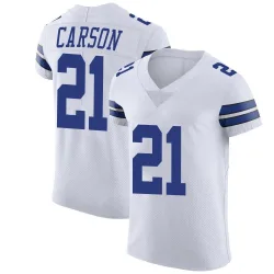 Men's Caelen Carson Dallas Cowboys No.21 Elite Vapor Untouchable Jersey - White
