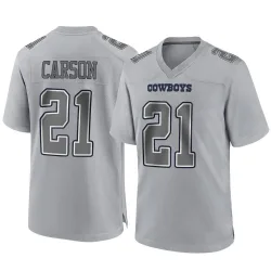 Men's Caelen Carson Dallas Cowboys No.21 Game Atmosphere Fashion Jersey - Gray