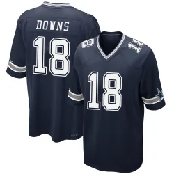 Men's Caleb Downs Dallas Cowboys No.18 Game Team Color Jersey - Navy