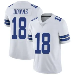 Men's Caleb Downs Dallas Cowboys No.18 Limited Vapor Untouchable Jersey - White