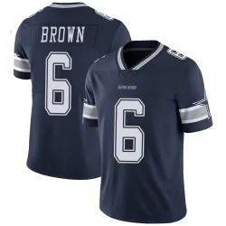 Men's Camden Brown Dallas Cowboys No.6 Limited Team Color Vapor Untouchable Jersey - Navy