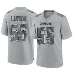 Men's Carl Lawson Dallas Cowboys No.55 Game Atmosphere Fashion Jersey - Gray