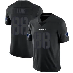 Men's CeeDee Lamb Dallas Cowboys No.88 Limited Jersey - Black Impact