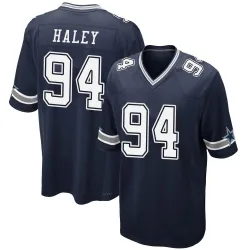 Men's Charles Haley Dallas Cowboys No.94 Game Team Color Jersey - Navy