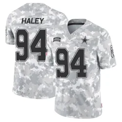 Men's Charles Haley Dallas Cowboys No.94 Limited 2024 Salute to Service Jersey - Arctic Camo