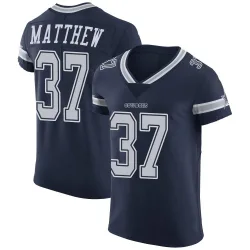 Men's Christian Matthew Dallas Cowboys No.37 Elite Team Color Vapor Untouchable Jersey - Navy
