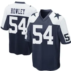 Men's Chuck Howley Dallas Cowboys No.54 Game Throwback Jersey - Navy Blue