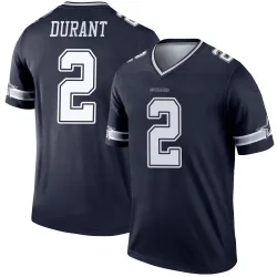 Men's Cobie Durant Dallas Cowboys No.2 Legend Jersey - Navy