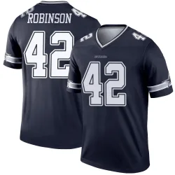 Men's Curtis Robinson Dallas Cowboys No.42 Legend Jersey - Navy
