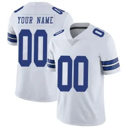 Men's Custom Dallas Cowboys No.00 Limited Vapor Untouchable Jersey - White